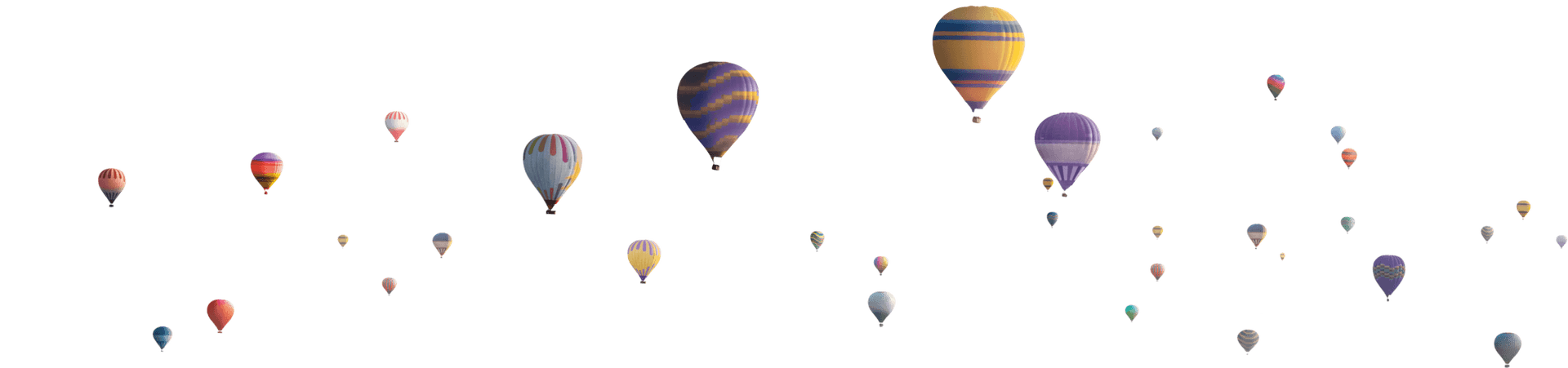 hot air balloons drifting